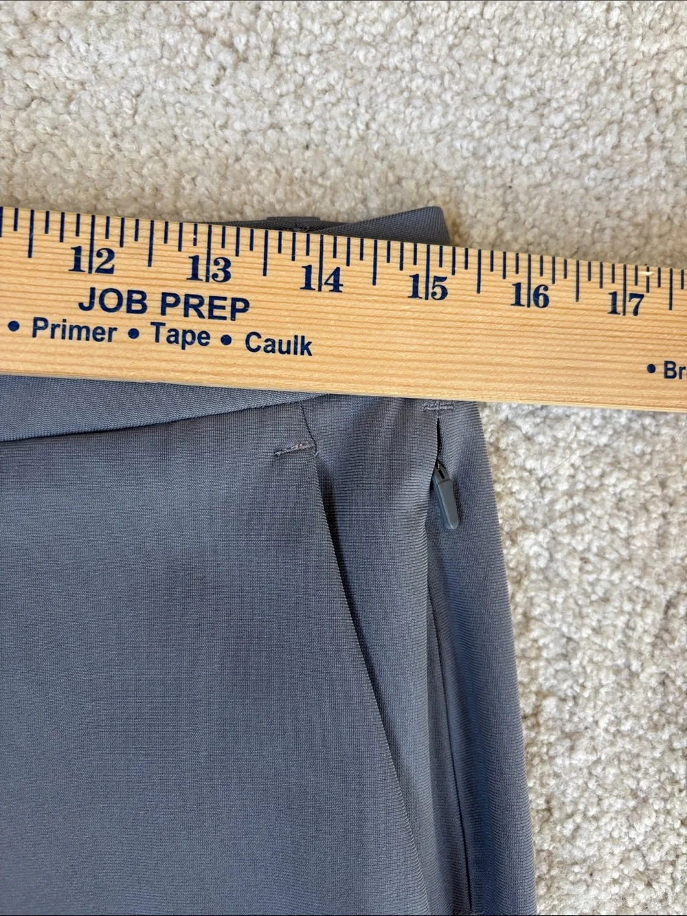 Lululemon ABC Warpstream Slim Fit Pants Golf Chino LM5AQZS Gray Mens Size 30